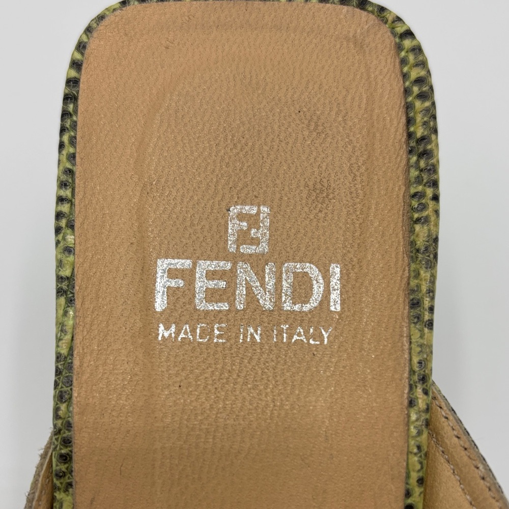 Fendi Beaded Multicolor Mule Heels - Women - Size 9 - Picture 2 of 12